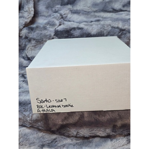 NWB SARTO by Franco Sarto Mala Black Leather Pointed Toe‎ Kitten Heel Booties 7 - Picture 8 of 9